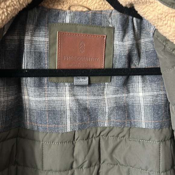 Free Country Olive Green Men’s Jacket Large 42-40 - Picture 4 of 7